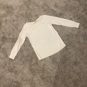 LOFT Classic Ivory Long Sleeve Sweater